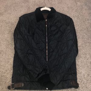 Vintage mens Gucci navy bomber jacket